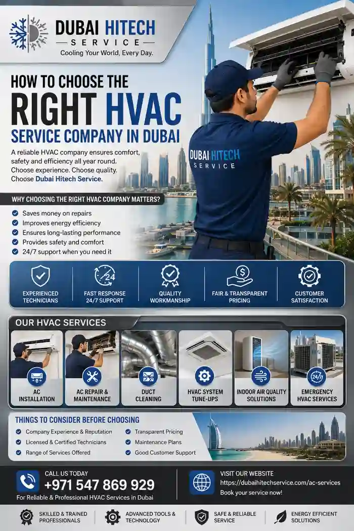 How to Choose the Right HVAC Service Company in Dubai